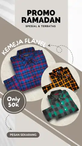 KEMEJA FLANEL | KEMEJA LEBARAN | KEMEJA KOTAK