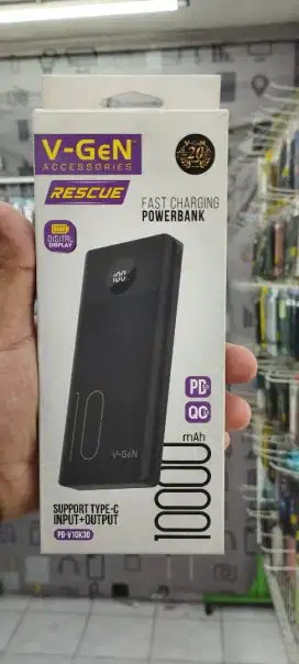 Power Bank V-GeN PB-V10K30 Fast Charge PD dan QC
