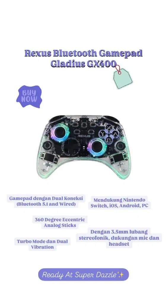 Gamepad rexus GX400