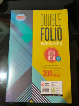 Double Folio bergaris Sidu 70gsm
