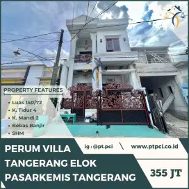 DIJUAL RUMAH DI PERUM VILLA TANGERANG ELOK - VIA CESSIE