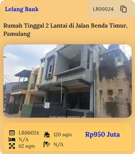 RUMAH 2 LANTAI, PAMULANG , TANGERANG SELATAN