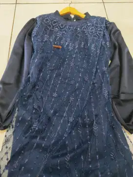 Dress Kondangan Size L Navy