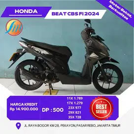 HONDA BEAT CBS FI THN 2024 KM RENDAH,FREE SERVIS,BERGARANSI,SIAP PAKAI