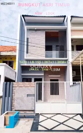 JUAL RUMAH MINIMALIS BARU RUNGKUT ASRI TIMUR SEBRANG UPN DEKAT MERR