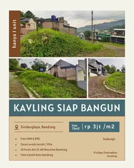 Kavling Siap Bangun Satu  lagi di Bandung