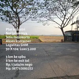 Lahan industri nol jalan raya jetis mojokerto