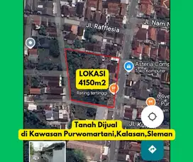 Dijual Tanah di Purwomartani Kalasan