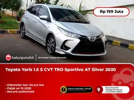 [LOW KM] Toyota Yaris 1.5 S CVT TRD Sportivo AT Silver 2020/2021
