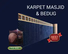Sedia karpet masjid dan bedug