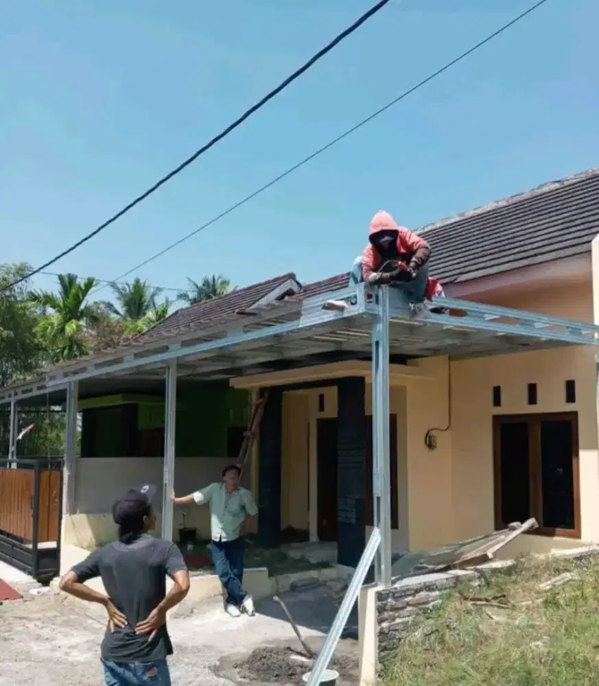Menerima pemasangan rangka atap baja ringan untuk semua bentuk atap