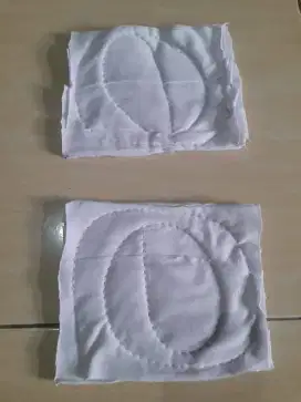 Kain Majun Putih Tumpuk Bahan Terjamin Katun Kaos Serap Air Dan Oli