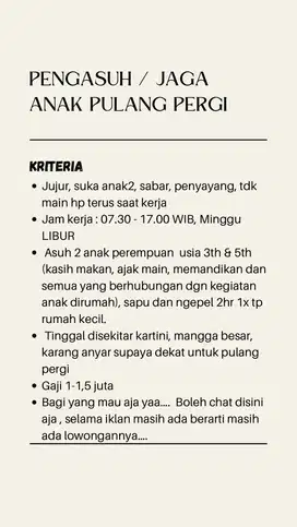 Pengasuh anak PP