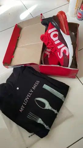 Hoodie Praedae Auroras V1 dan Nike Air Max 270 supreme red premium