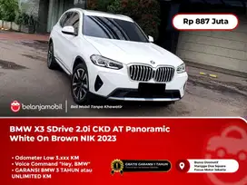 [ LOW KM 3RB ] BMW X3 X 3 SDrive S Drive 2.0i CKD AT White 2023/2024