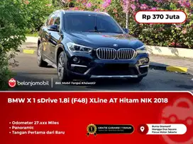 [ MILES ANTIK 27RB ] BMW X1 X 1 sDrive 1.8i XLine AT Hitam 2018/2019
