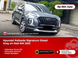 [ LOW KM ] Hyundai Palisade Signature Diesel Grey on Red 2021/2022