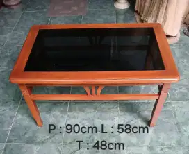 MEJA KACA JATI OKE