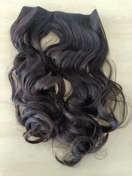 Hair Clip Warna Coklat Burgundy Panjang 60cm Gratis