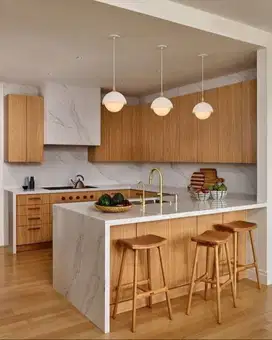 Backdrop TV, Kitchen set Minimalis/Lemari