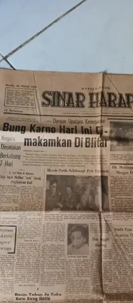 Koran bung karno wafat terbitan th 1970