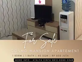 Dijual Apartment Cosmo Mansion Mid Floor 1BR Full Furnished South View
