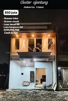 Rumah cash kpr 2kt 2km 2 lantai Al kalam 5 Jakarta