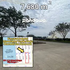 Dijual kavling siap bangun 7000 meter kawasan industri artha hill