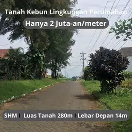 Dijual Tanah Pekarangan Siap Bangun Kawasan Perumahan