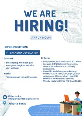 BACKEND DEVELOPER