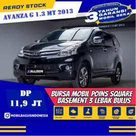 [Dp 11,9 Jt] Toyota Avanza 1.3 G MPV Manual 2013 Hitam