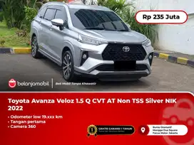 [ LOW KM ] Toyota Avanza Veloz 1.5 Q CVT AT Silver Camera360 2022/2023