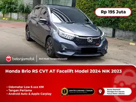 [ LOW KM ] Honda Brio RS CVT AT Facelift Abu Model 2024 NIK 2023