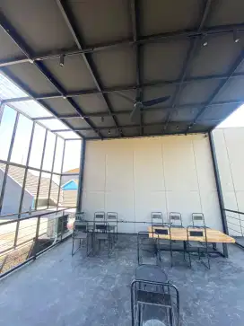 Kanopi plafon atap cafe