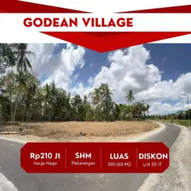 Tanah Godean Jogja, View Sawah Nyaman Bangun Villa
