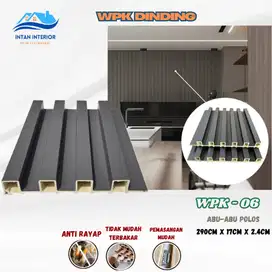 Wall Panel Wpc Dekorasi Dinding 290/WPK-06 Abu-Abu Polos