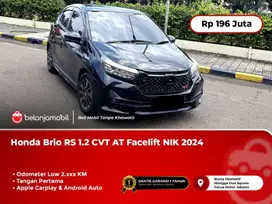 [KM ANTIK] Honda Brio RS 1.2 CVT AT Facelift 2024/2025