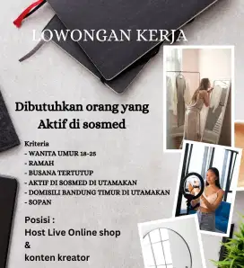 Lowongan host live