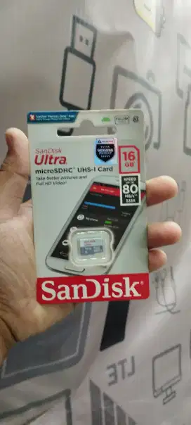 Sandisk Ultra Micro SDHC Class 10 16GB Speed Up to 80MB/s