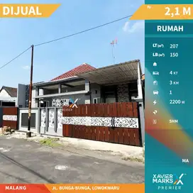 Dijual Rumah Strategis Dekat Pusat Kota di Jl Bunga-bunga Malang