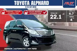 TOYOTA ALPHARD 2013 2.5 AT SUNROOF LOW KM.78RB & PAJAK PANJANG #F5ST