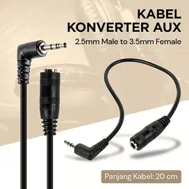 250318E Jack Audio AUX HiFi 20cm Converter Cable 2.5mm Female to 3.5mm