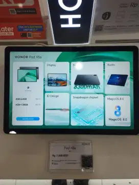 HONOR PAD X8A RAM 4 + 4 INTERNAL 64 DAN 128