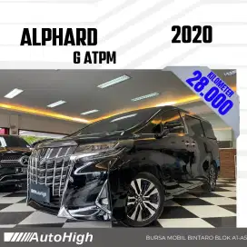 DP10% [Km28.000] Alphard G ATPM 2020 Black Reg 2021 #AUTOHIGH