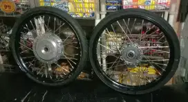 Velg jari-jari Ring 17 Paketan depan belakang