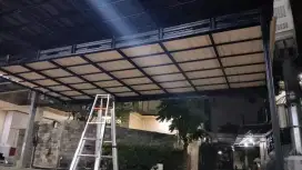 Kanopi rangka dicat
