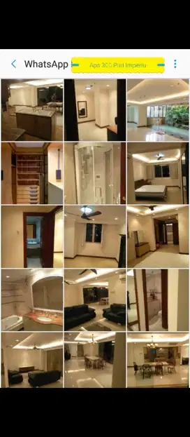 Disewakan apartemen puri Imperium 300m 300jt/thn