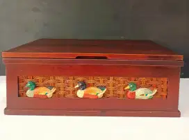 Kotak Kayu Solid Penyimpanan serbaguna