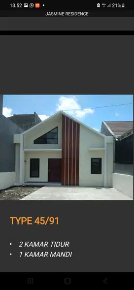 Rumah Cantik DP 0 angsuran 3 jutaan dekat pasar, RS, sekolah, pondok