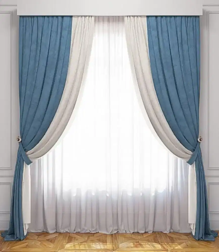 Pasang gordyn gorden murah vertikal roll blind jasa wallpaper dinding